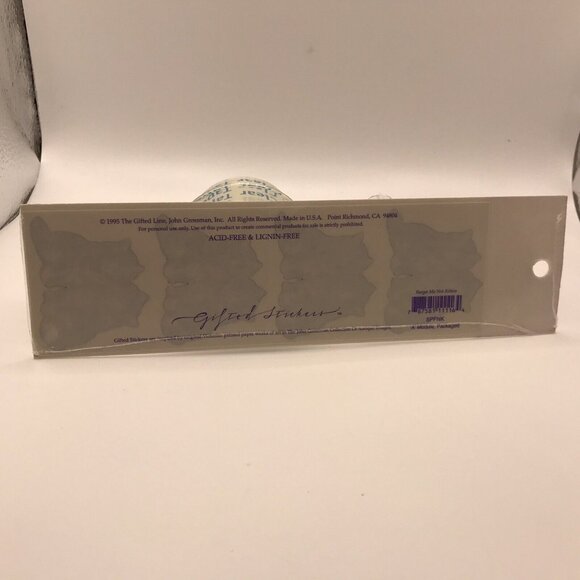 Cat Stickers Kittens The Gifted Line John Grossman 2 Sheets New Lignin Acid Free - Picture 5 of 6